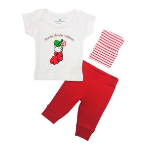 Newborn's First Christmas Shirt & Pant Set